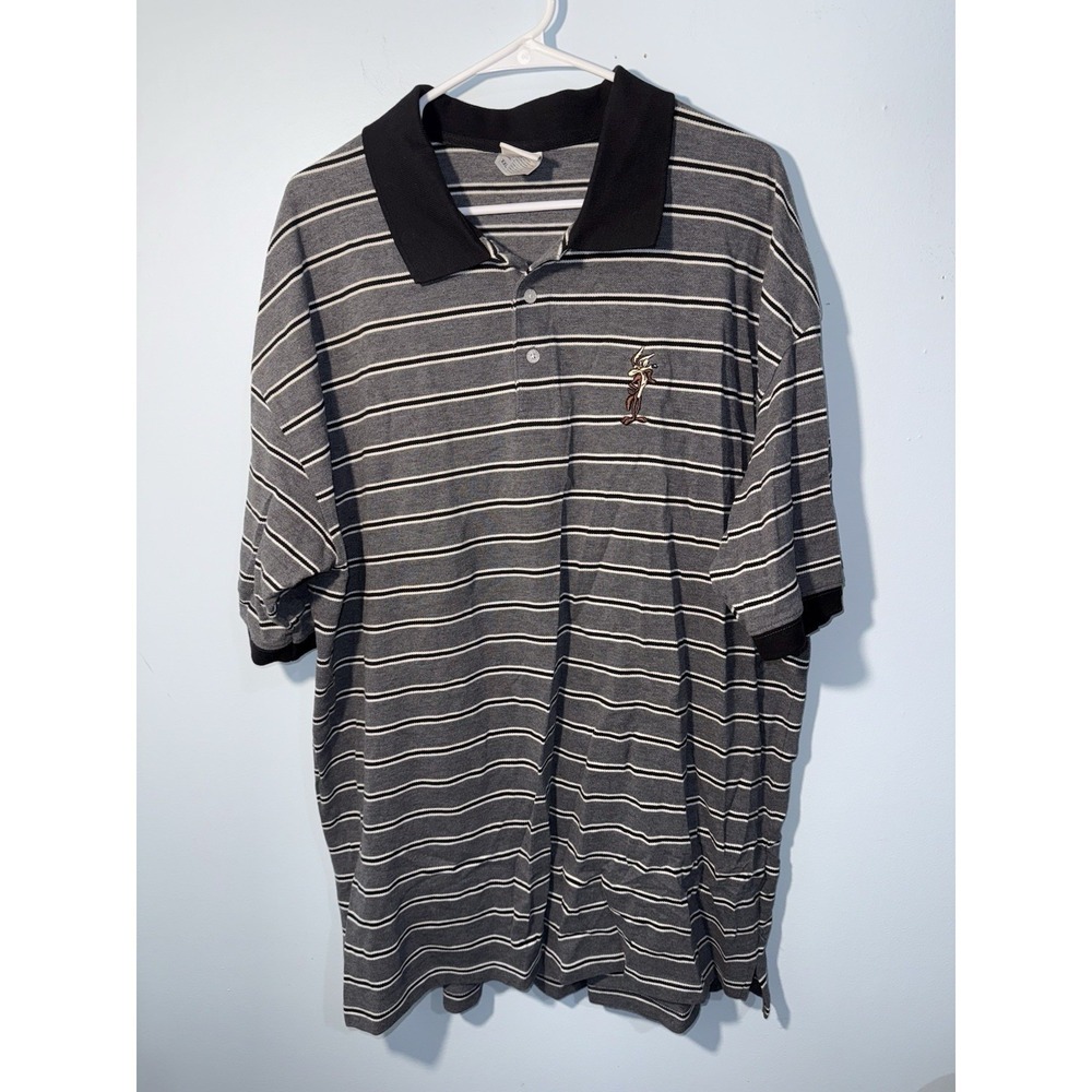 WARNER BROS 1999 Vintage Looney Tunes Wile E‎ Coyote Golf Polo Shirt Size XXL